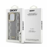 DKNY DKHMP15LPCPVSLE iPhone 15 Pro 6.1" beige hardcase Leather Checkered Mono Pattern MagSafe - imagine 5