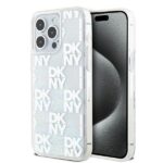DKNY DKHCP15XLCPEPT iPhone 15 Pro Max 6.7" white hardcase Liquid Glitter Multilogo