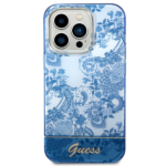 Guess GUHCP14LHGPLHB iPhone 14 Pro 6,1" blue hardcase Porcelain Collection - imagine 3