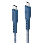 ENERGEA Flow USB-C to USB-C Cable 1.5m Blue 240W 5A PD Fast Charge - imagine 2