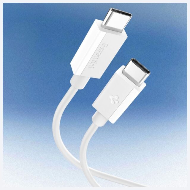 Spigen EB6020CC Essential USB-C Cable 60W 2m white - imagine 2