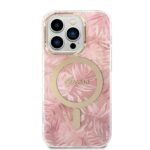 Guess Set GUBPP14LHJEACSP Case+Charger iPhone 14 Pro 6,1" pink hard case Jungle MagSafe - imagine 3