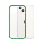 PanzerGlass ClearCase iPhone 13 / 14 /15 6,1" Antibacterial Military grade Lime 0334 - imagine 2