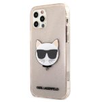 Karl Lagerfeld KLHCP12LCHTUGLGO iPhone 12 Pro Max 6,7" gold hardcase Glitter Choupette - imagine 2
