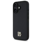 DKNY DKHMP16SPSHRPSK iPhone 16 6.1" hardcase black Repeat Pattern Stack Logo MagSafe - imagine 2