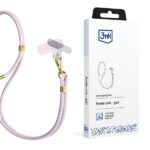 3MK EasyClip Elite Powder Pink (gold) Phone Lanyard