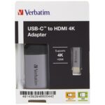 Verbatim Adapter USB-C - HDMI 4Kaluminum 49143 - imagine 4