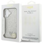 Case Guess Glitter Triangle Logo MagSafe for iPhone 17 silver - imagine 8