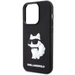 Karl Lagerfeld KLHCP14X3DRKHNK iPhone 14 Pro Max 6.7" black hardcase Rubber Choupette 3D - imagine 6