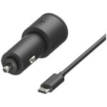 Car charger Motorola TurboPower 45W Dual USB-A/USB-C with cable USB-C 1m black - imagine 3
