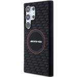 AMG AMHMS24L23SMRK S24 Ultra S928 black hardcase with Silicone Carbon Pattern and MagSafe - imagine 2