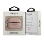 Guess GUAPSGGEP AirPods Pro cover pink Silicone Glitter - imagine 3