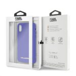 Karl Lagerfeld KLHCPXSLVOG iPhone X/Xs hardcase violet Silicone - imagine 7
