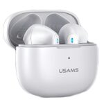 USAMS Bluetooth 5.2 TWS NX10 Series dual mic wireless earphones white BHUNX02