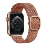 UNIQ Aspen Strap Apple Watch 44/42/45 mm Series 1/2/3/4/5/6/7/8/SE/SE2/SE3 Braided grapefruit pin - imagine 4