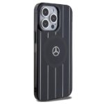 Mercedes MEHMP15X23HRSK iPhone 15 Pro Max 6.7" Black Hardcase Double Layer Crossed Lines MagSafe - imagine 4