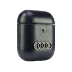 Audi Leather Big Logo AirPods 1/2 cover black AU-AP-GT/D3-BK - imagine 4
