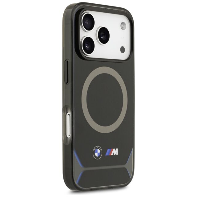 BMW M IML Metal Buttons & Logo MagSafe Case for iPhone 17 Pro Black / Blue - imagine 4