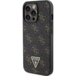 Guess GUHCP14LPG4GPK iPhone 14 Pro 6.1" black hardcase 4G Triangle Metal Logo - imagine 2