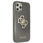 Guess GUHCP12LPCUGL4GBK iPhone 12 Pro Max 6,7" black hard case Glitter 4G Big Logo - imagine 4