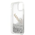 Guess GUHCP12MGLVSSI iPhone 12/12 Pro 6,1" silver hardcase Glitter Vintage Script - imagine 8