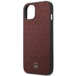 Mercedes MEHCP13MPSQRE iPhone 13 / 14 / 15 6,1"red hardcase Leather Stars Pattern - imagine 6