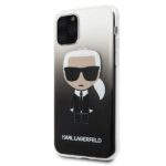 Karl Lagerfeld KLHCN58TRDFKBK iPhone 11 Pro black Gradient Ikonik Karl - imagine 2