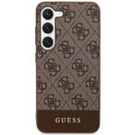 Guess GUHCS23SG4GLBR S23 S911 brown hardcase 4G Stripe Collection - imagine 3