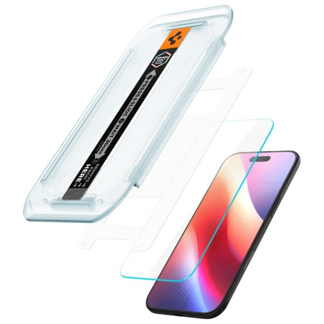 Spigen Glas.TR "EZ FIT" tempered glass for iPhone Air 2pcs clear - imagine 2