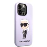 Karl Lagerfeld KLHCP14LSNIKBCU iPhone 14 Pro 6,1" hardcase purple Silicone Ikonik - imagine 4