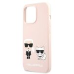 Karl Lagerfeld KLHMP13XSSKCI iPhone 13 Pro Max 6,7" hardcase light pink Silicone Ikonik K - imagine 6