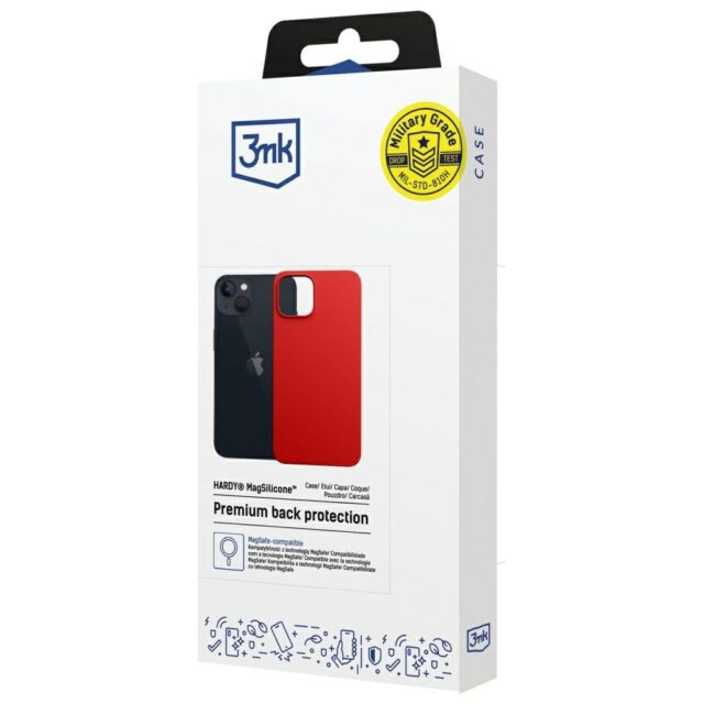 3MK Hardy MagSilicone Case for Apple iPhone 14 Plus Red - imagine 9