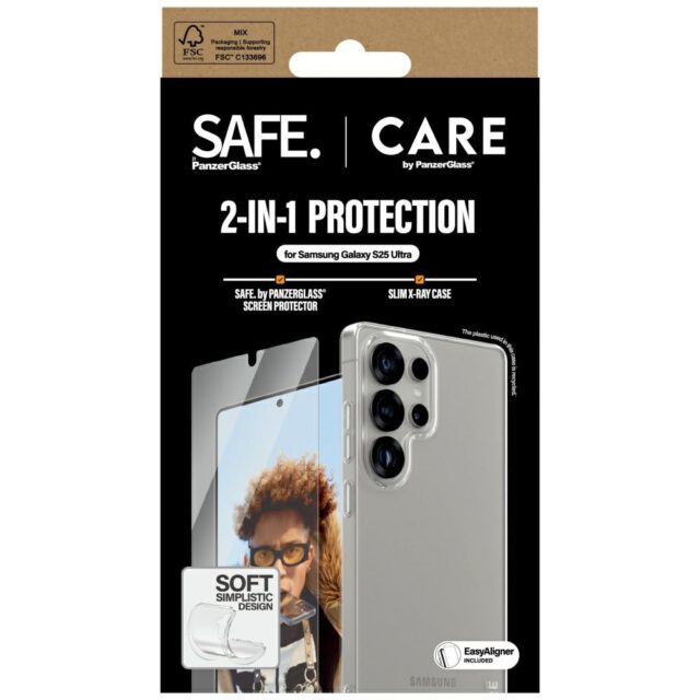 CARE by PanzerGlass Fashion 2in1 Case+Glass protection set for Samsung Galaxy S25 Ultra - imagine 4