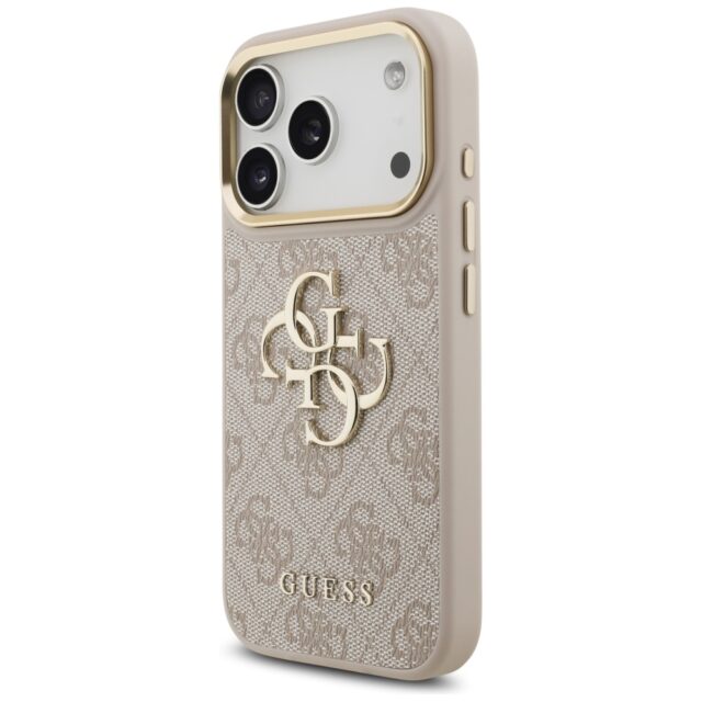 Case Guess 4G Big 4G Classic Logo for iPhone 17 Pro pink gold - imagine 2