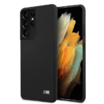 Case BMW BMHCS21LMSILBK S21 Ultra G998 black Silicone M Collection