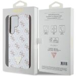 Guess GUHCS24LPG4GPH S24 Ultra S928 white hardcase 4G Triangle - imagine 8