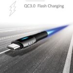 USAMS Braided U-Tone microUSB Cable 1.2m Power-off 2A Fast Charging black SJ346USB01 (US-SJ346) - imagine 4