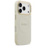 Case Guess Peony Hot Stamp MagSafe for iPhone 17 Pro beige - imagine 4