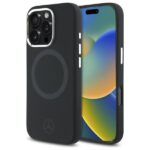 Mercedes MEHMP16X23SUTTK iPhone 16 Pro Max 6.9" black hardcase Silicone Tonal Logo MagSafe