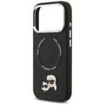 Karl Lagerfeld Karl & Choupette Pins MagSafe Case for iPhone 17 Pro Max Black - imagine 6