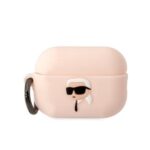 Karl Lagerfeld KLAP2RUNIKP AirPods Pro 2(2022/2023) cover pink Silicone Karl Head 3D