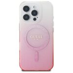 Guess GUHMP16LHGRCELP iPhone 16 Pro 6.3" pink hardcase IML Glitter Gradient MagSafe - imagine 3