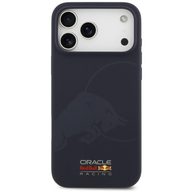 Red Bull Silicone Single Bull Logo MagSafe Case for iPhone 17 Pro Max Navy Blue - imagine 3