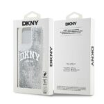 DKNY DKHCP15XLBNAET iPhone 15 Pro Max 6.7" white hardcase Liquid Glitter Big Logo - imagine 8