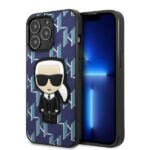 Karl Lagerfeld KLHCP13XPMNIKBL iPhone 13 Pro Max 6,7" hardcase blue Monogram Ikonik Patch