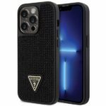 Guess GUHCP14LHDGTPK iPhone 14 Pro 6.1" black hardcase Rhinestone Triangle