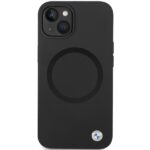 Case BMW BMHMP14SSILBK2 iPhone 14 / 15 / 13 6.1" black Signature Liquid Silicone MagSafe - imagine 3