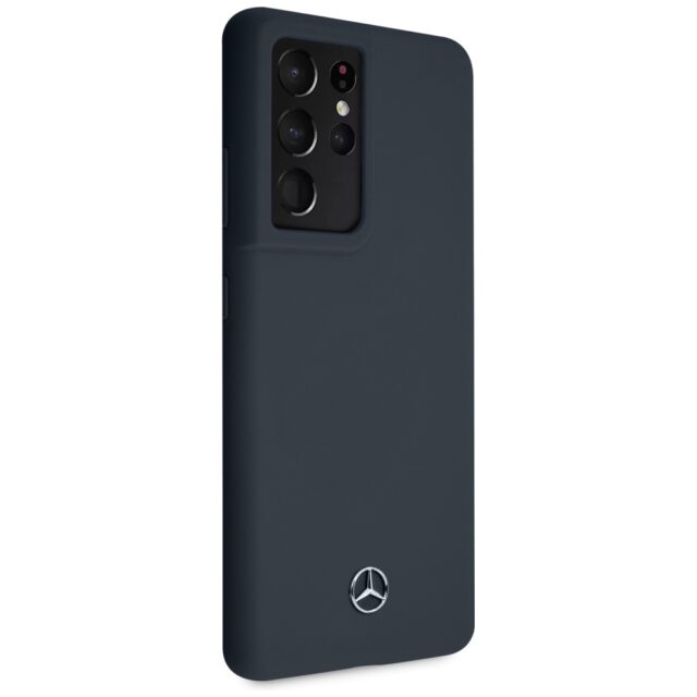 Mercedes MEHCS21LSILNA S21 Ultra G998 blue hardcase Silicone Line - imagine 4
