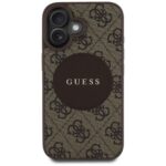Case Guess 4G Circle Classic Logo MagSafe for iPhone 16 brown - imagine 3