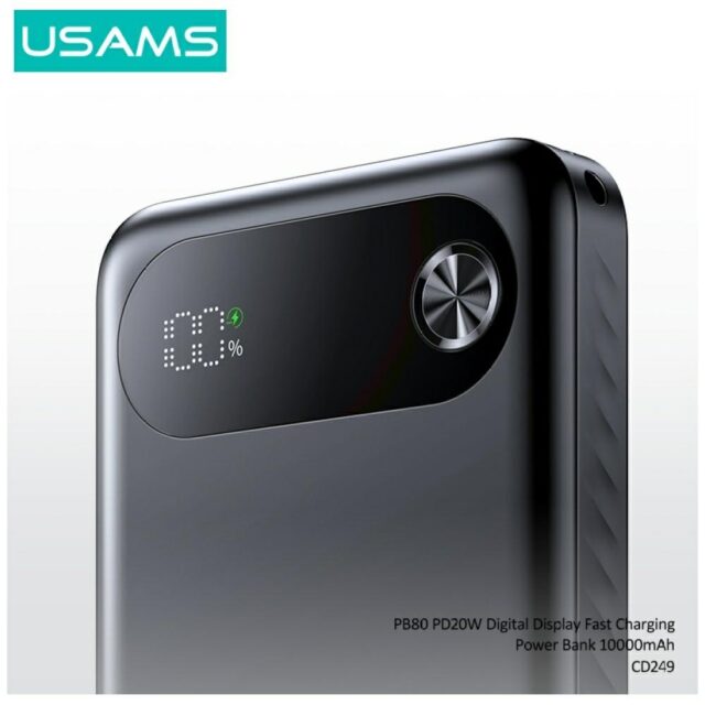 USAMS PB80 Power Bank PD20W 10000mAh white - imagine 3